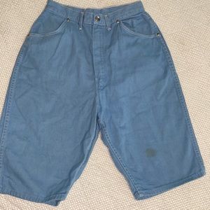 Vintage Wrangler 50s sanforized Blue Bell Shorts original size measurement